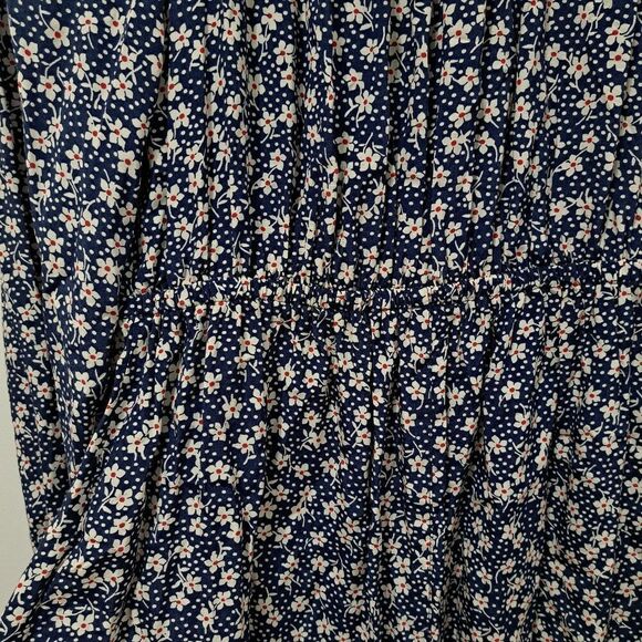 Polo Ralph Lauren Daisies Floral Print Romper Puffed Sleeve Siz 6 Blue Multi NWT - Picture 13 of 16
